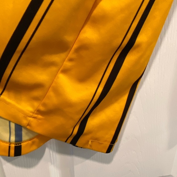 Official Sports Size M USSF Yellow Long Sleeve Striped Soccer Referee Jersey - Picture 8 of 15